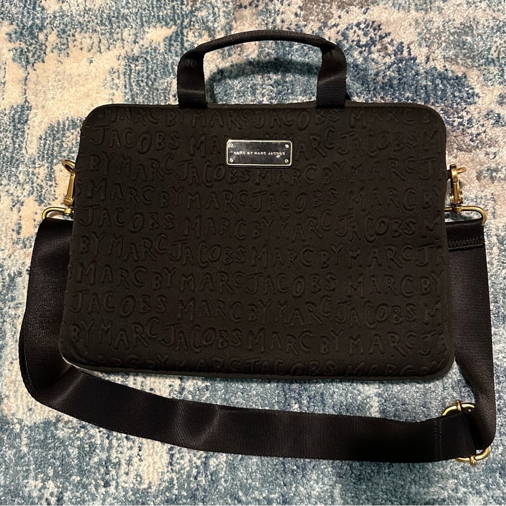 Marc by Marc Jacobs Black Laptop Bag Computer Tablet Sleeve
